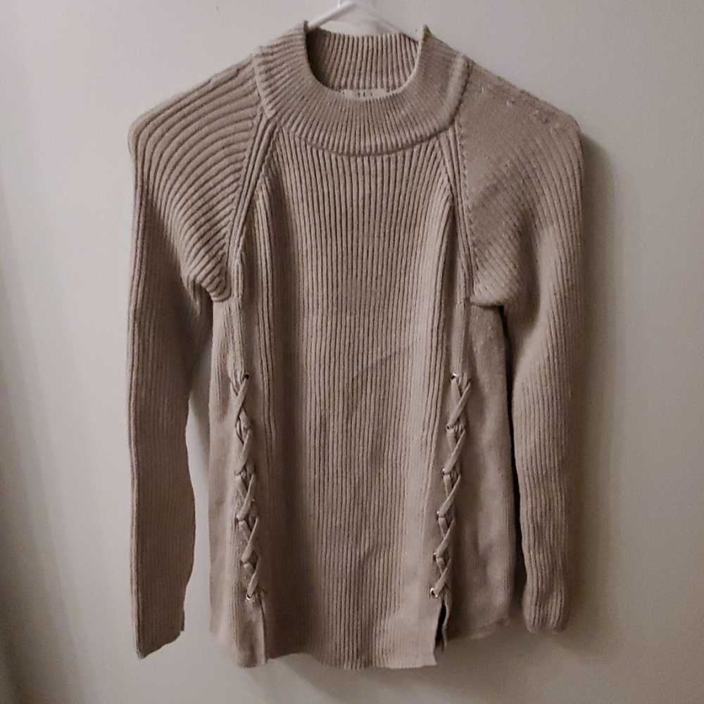 Lace Up Sweater
